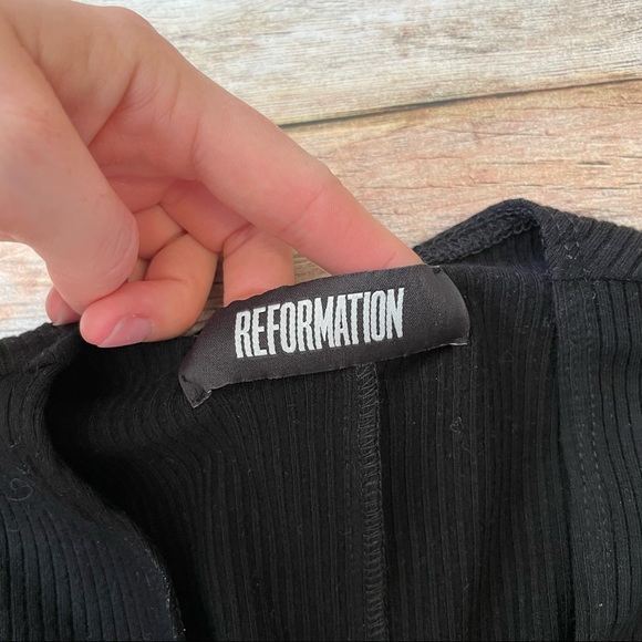 Reformation Avalon Ribbed Bodysuit - Picture 3 of 5